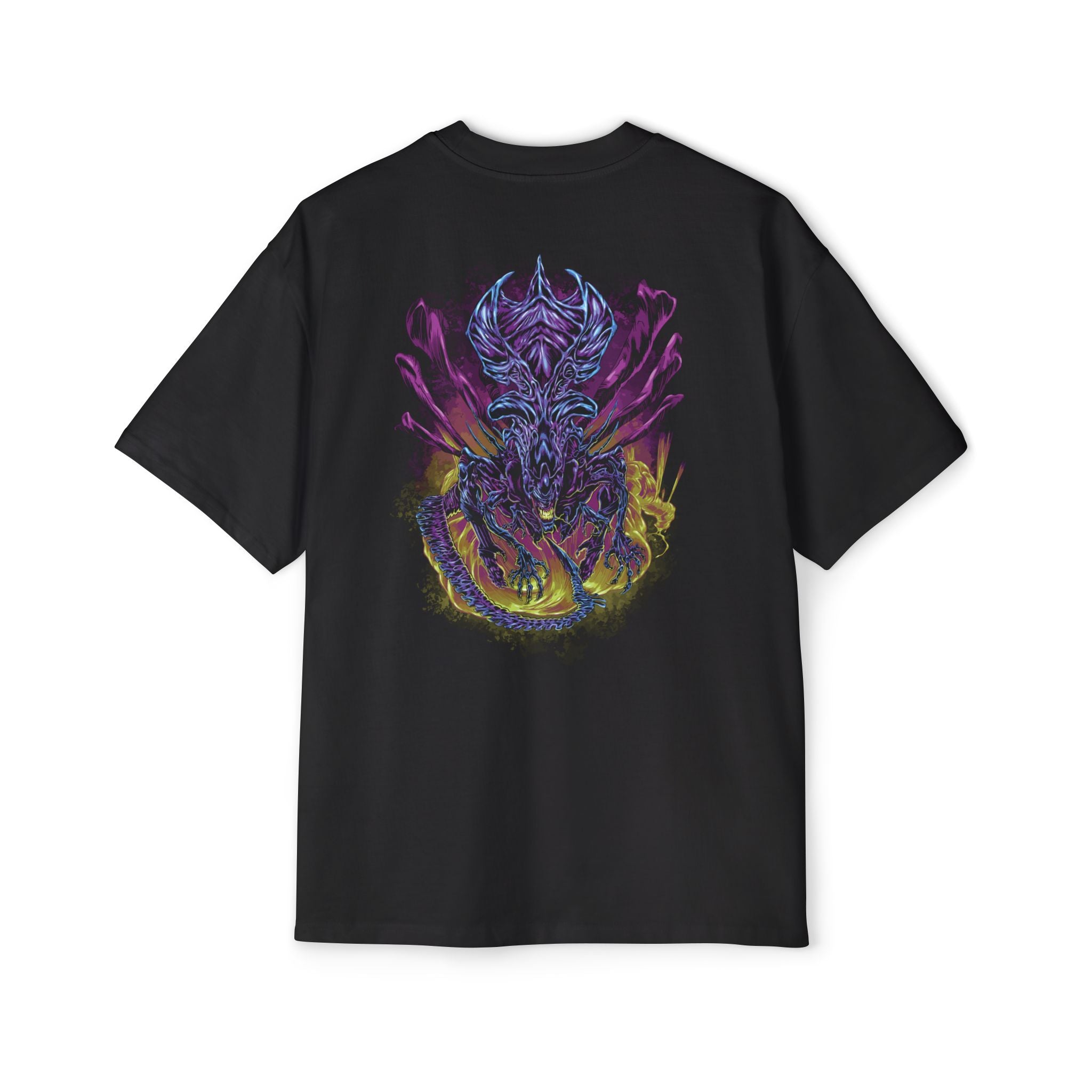 Dragon Back-Printed Oversized Tee