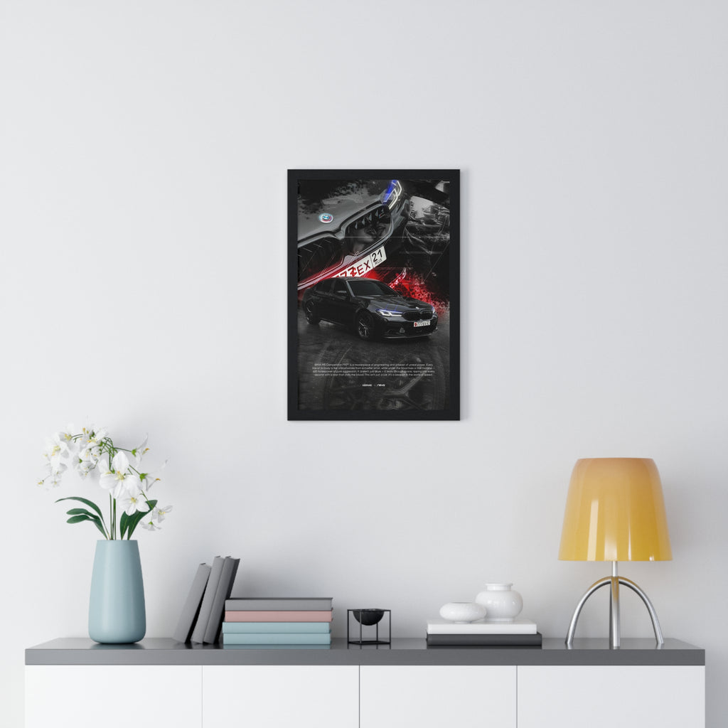 BMW M5 Competition Framed Poster #1