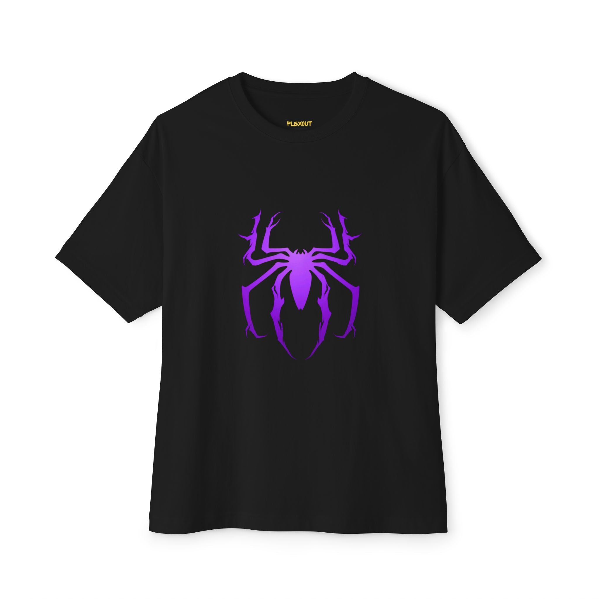 Purple Spider Front-Printed Oversized Tee