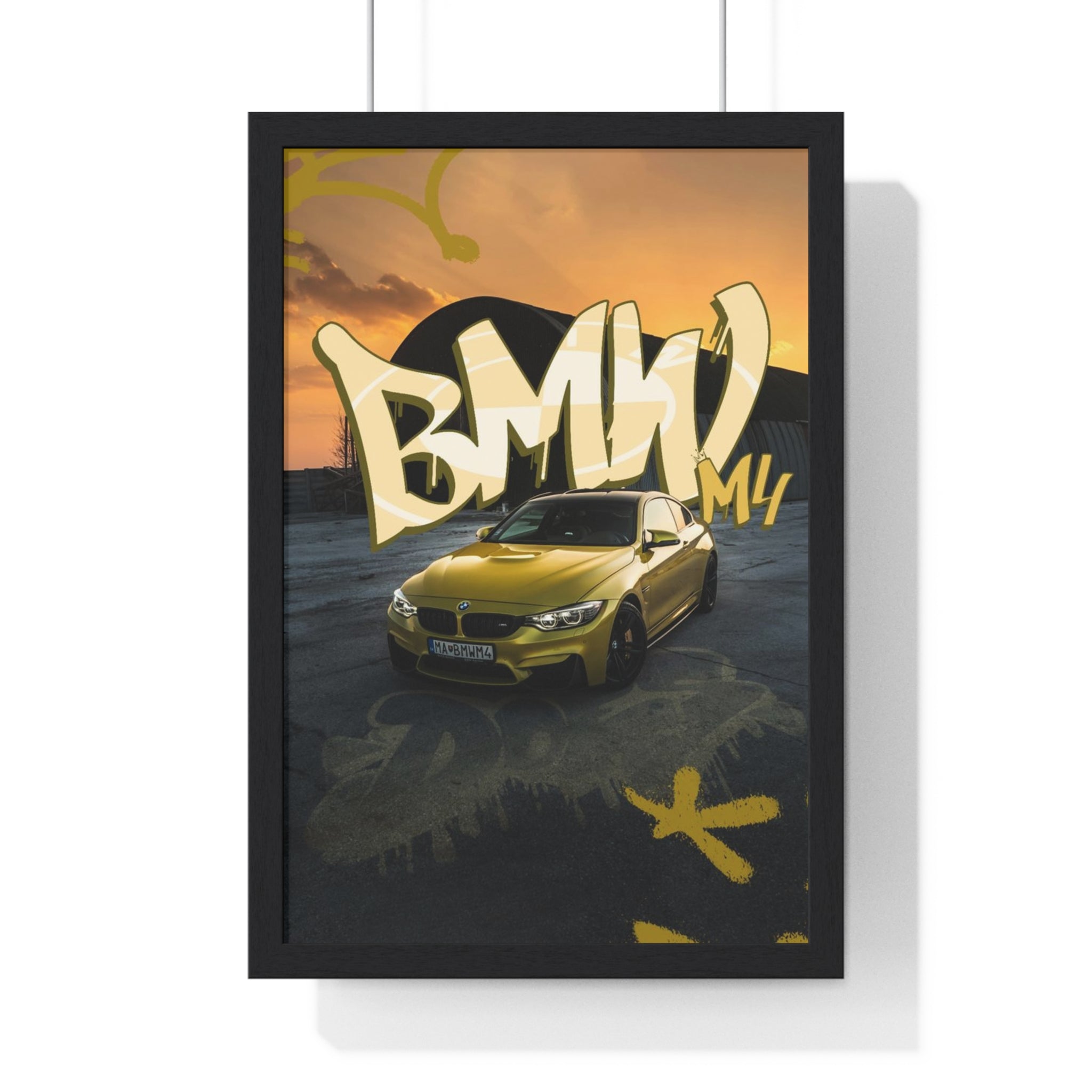 BMW M4 Framed Poster