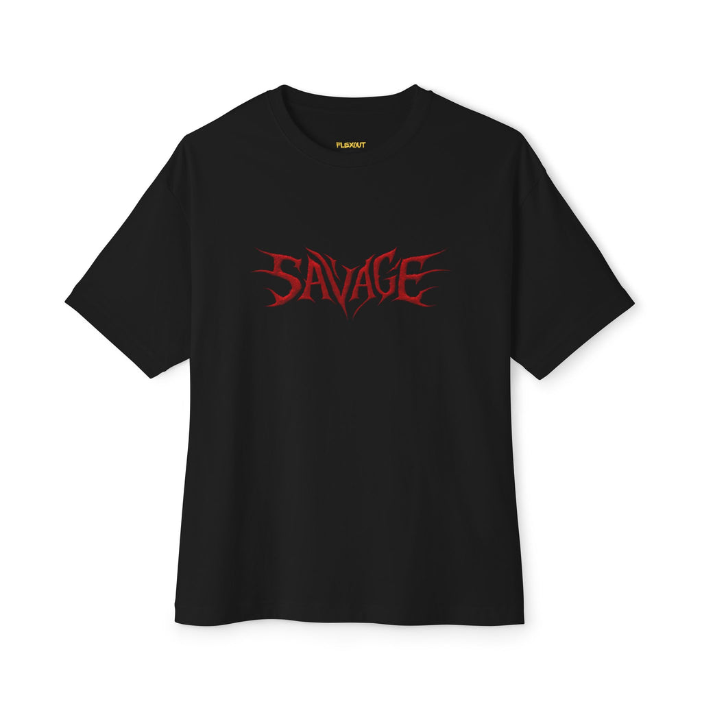 Savage Front-Printed Oversized Tee