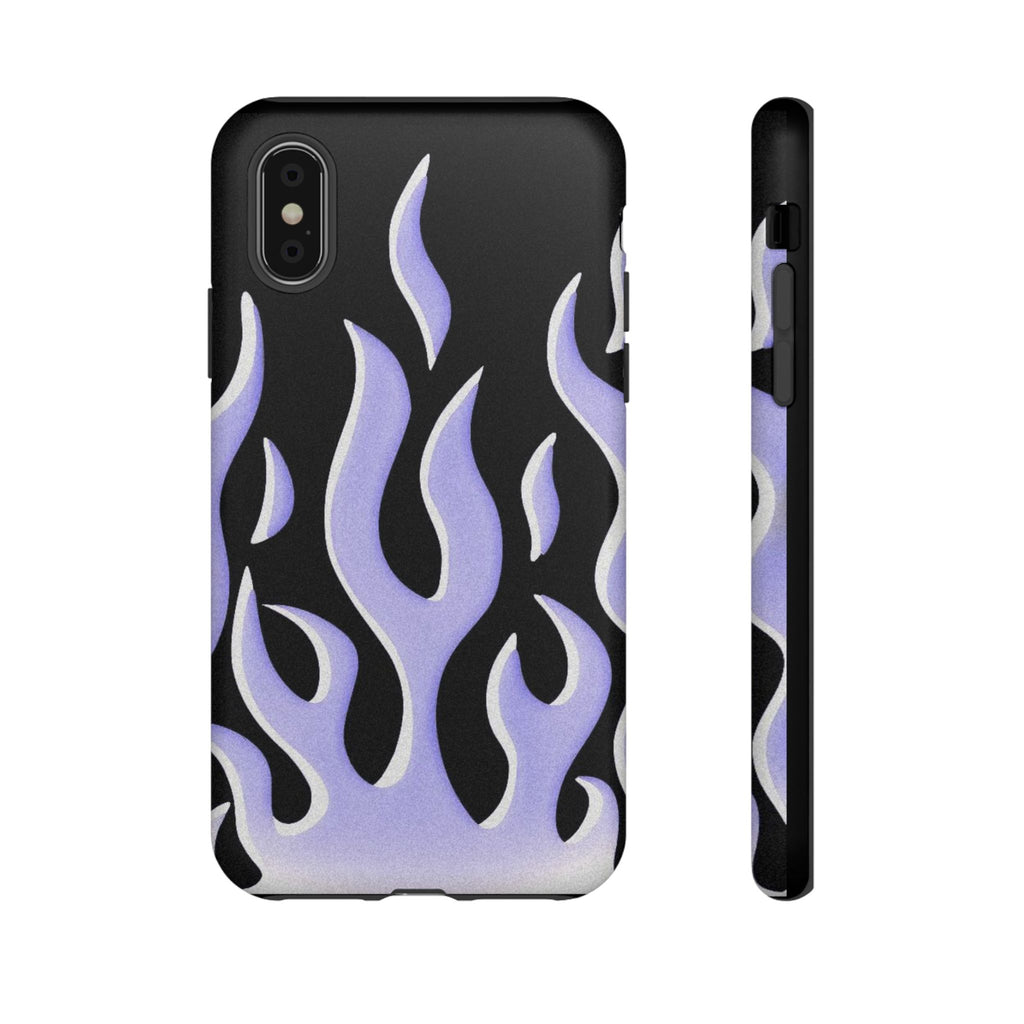 IPhone Purple Flames Ilustration Case