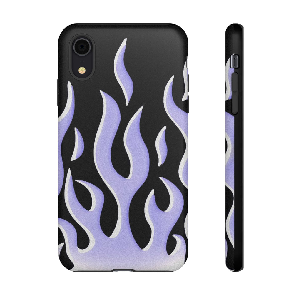IPhone Purple Flames Ilustration Case
