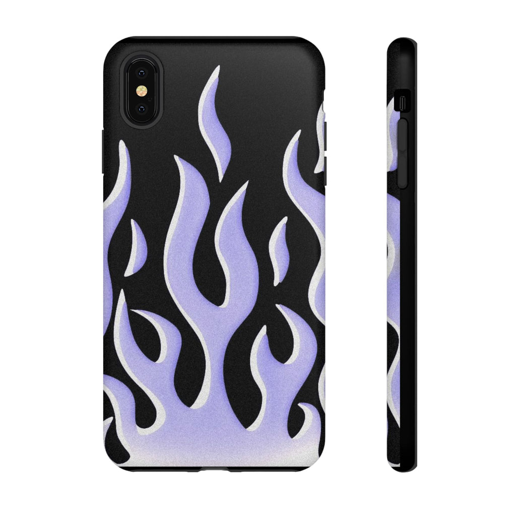 IPhone Purple Flames Ilustration Case