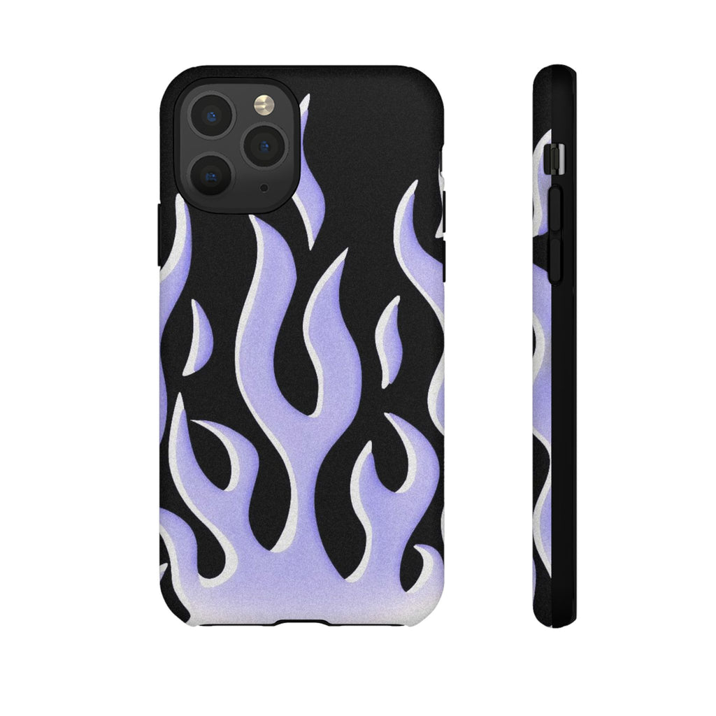 IPhone Purple Flames Ilustration Case
