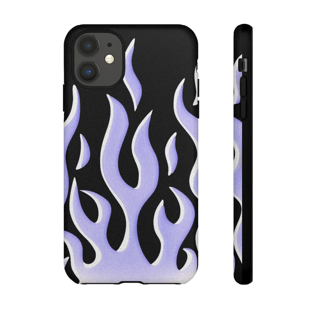 IPhone Purple Flames Ilustration Case
