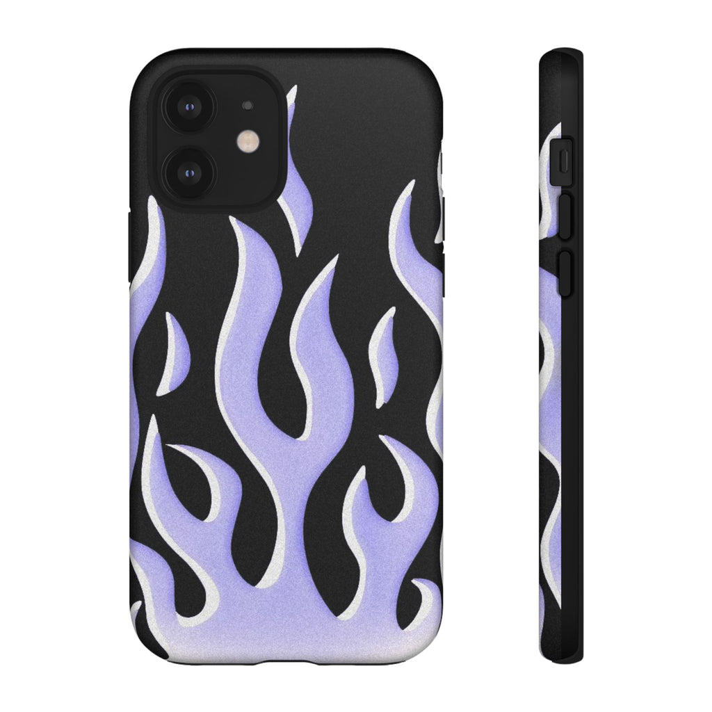 IPhone Purple Flames Ilustration Case