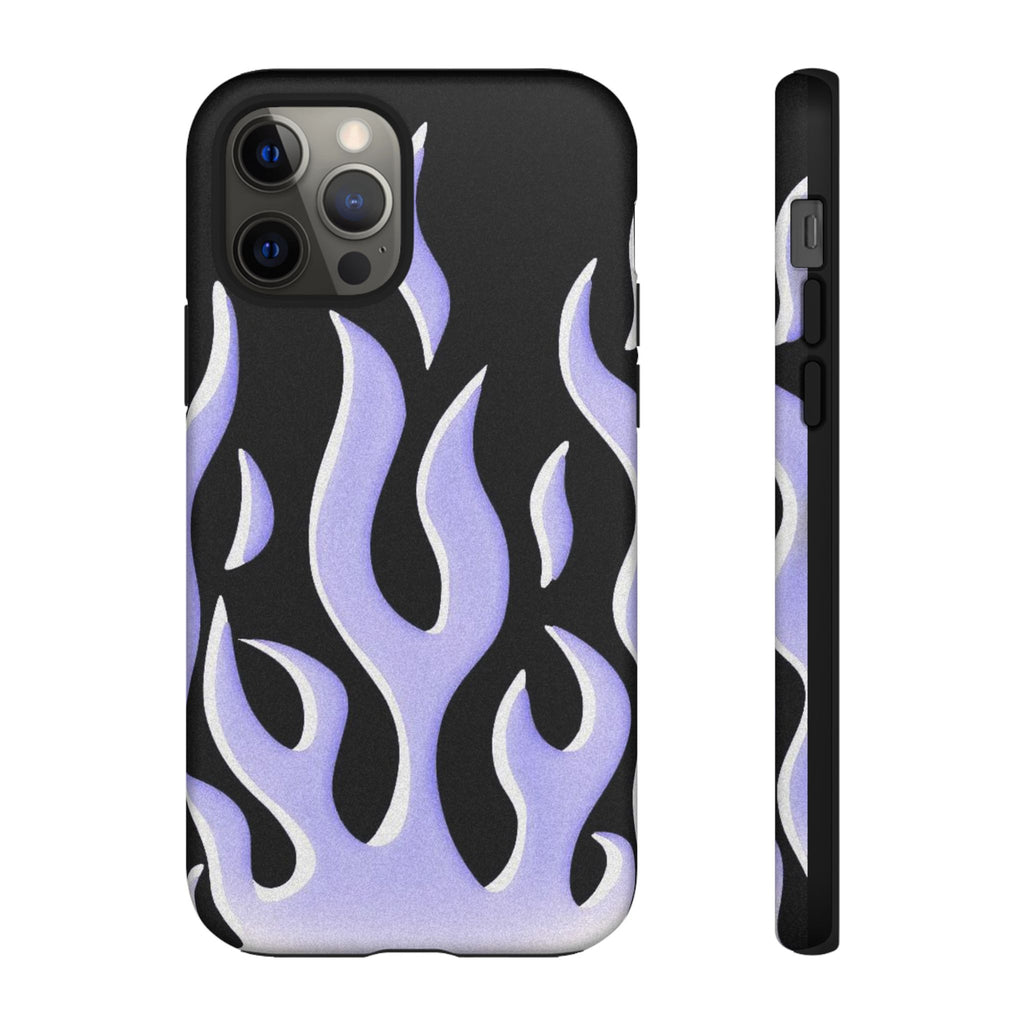 IPhone Purple Flames Ilustration Case