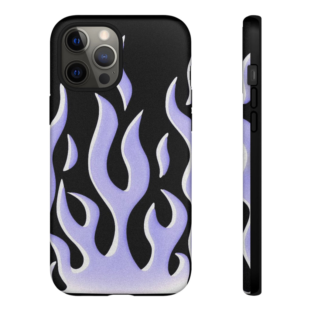 IPhone Purple Flames Ilustration Case