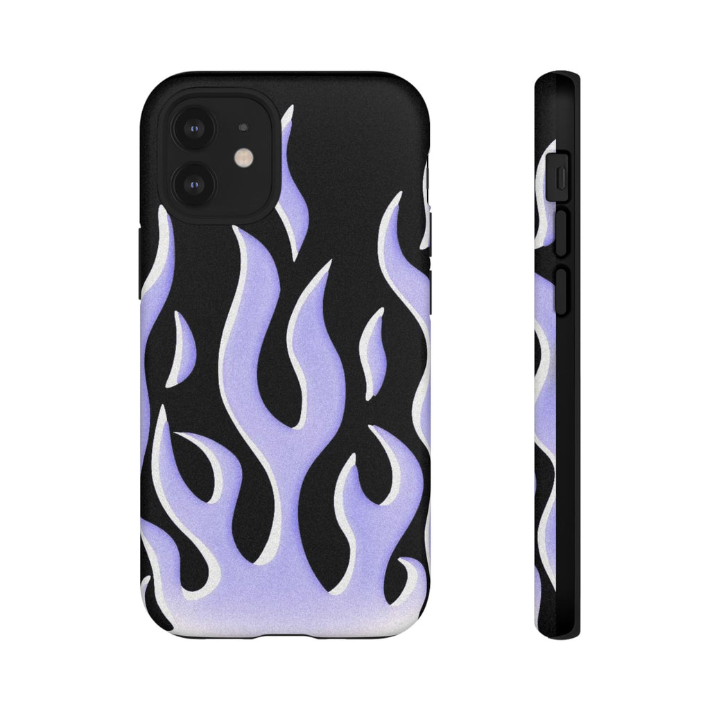 IPhone Purple Flames Ilustration Case