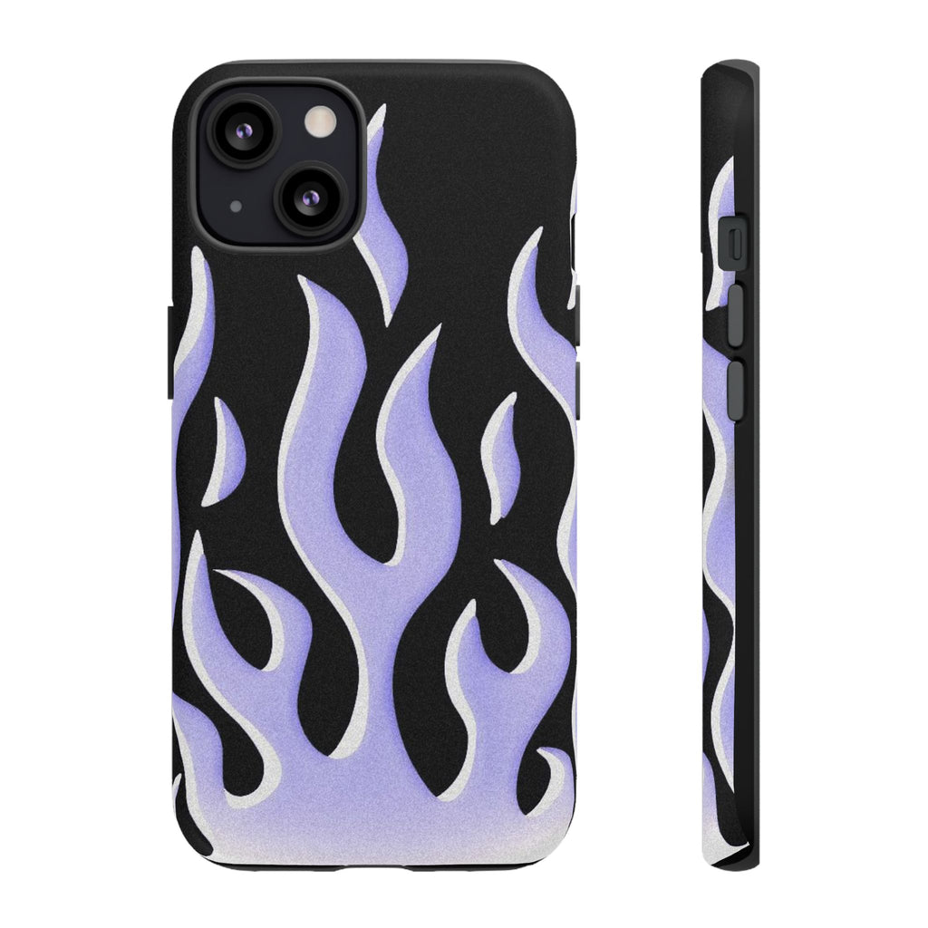 IPhone Purple Flames Ilustration Case