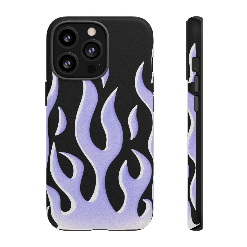 IPhone Purple Flames Ilustration Case