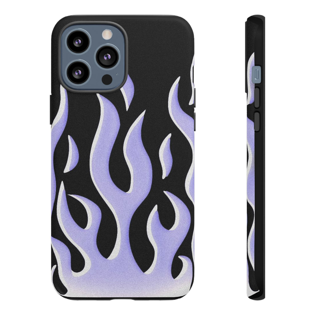 IPhone Purple Flames Ilustration Case