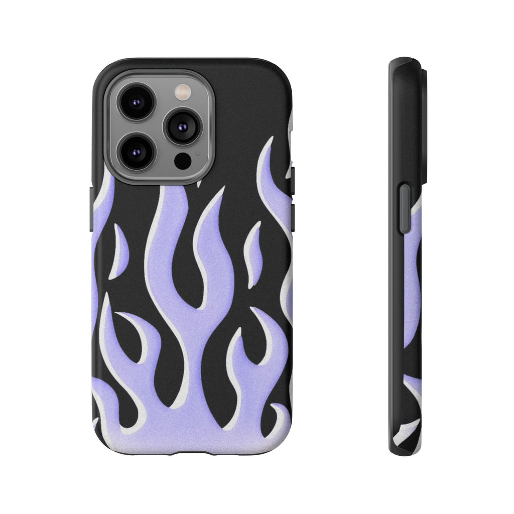 IPhone Purple Flames Ilustration Case