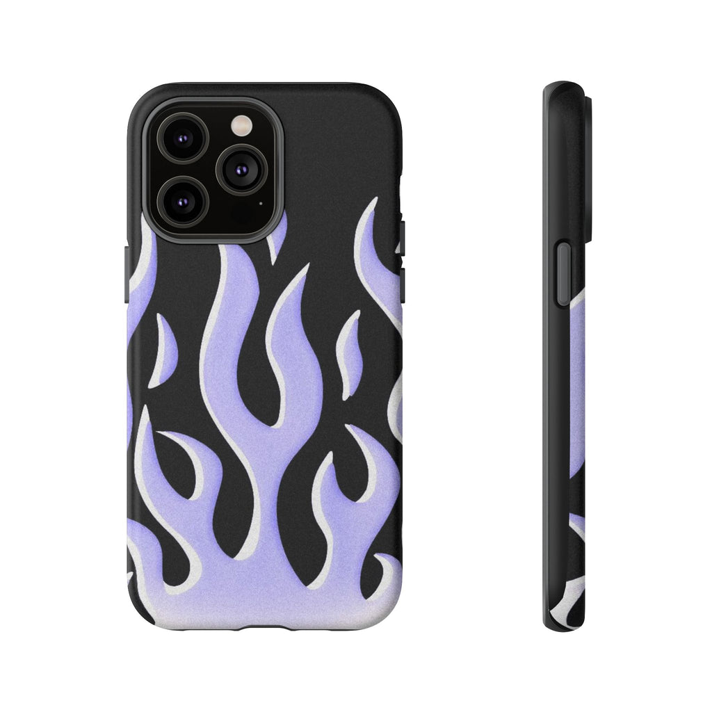 IPhone Purple Flames Ilustration Case