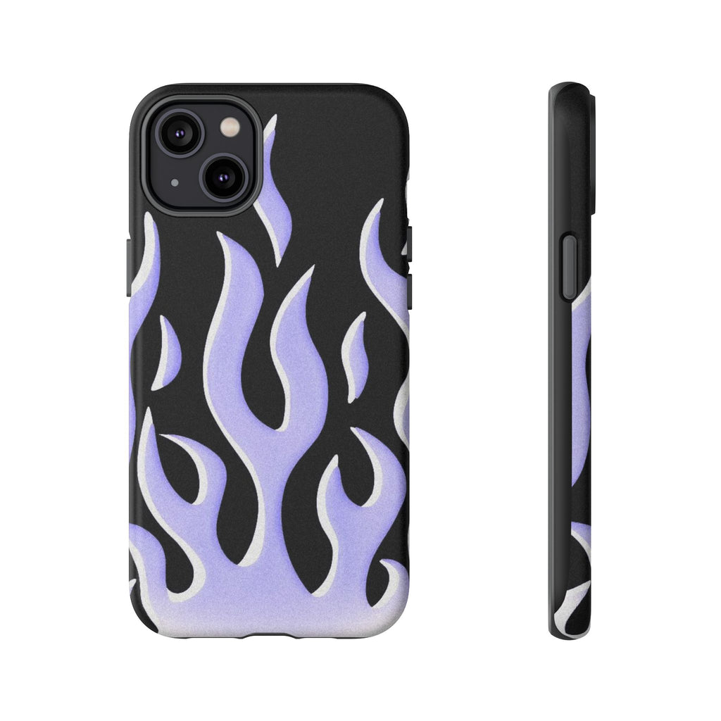 IPhone Purple Flames Ilustration Case