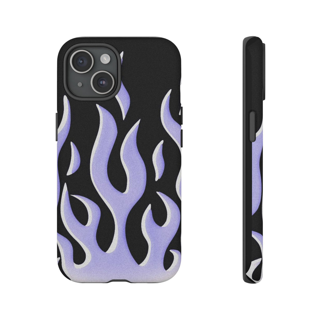 IPhone Purple Flames Ilustration Case