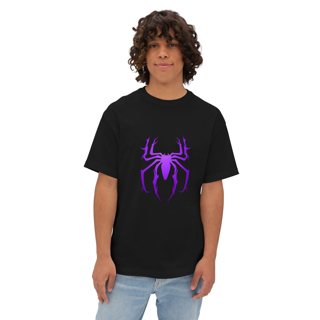 Purple Spider Front-Printed Oversized Tee