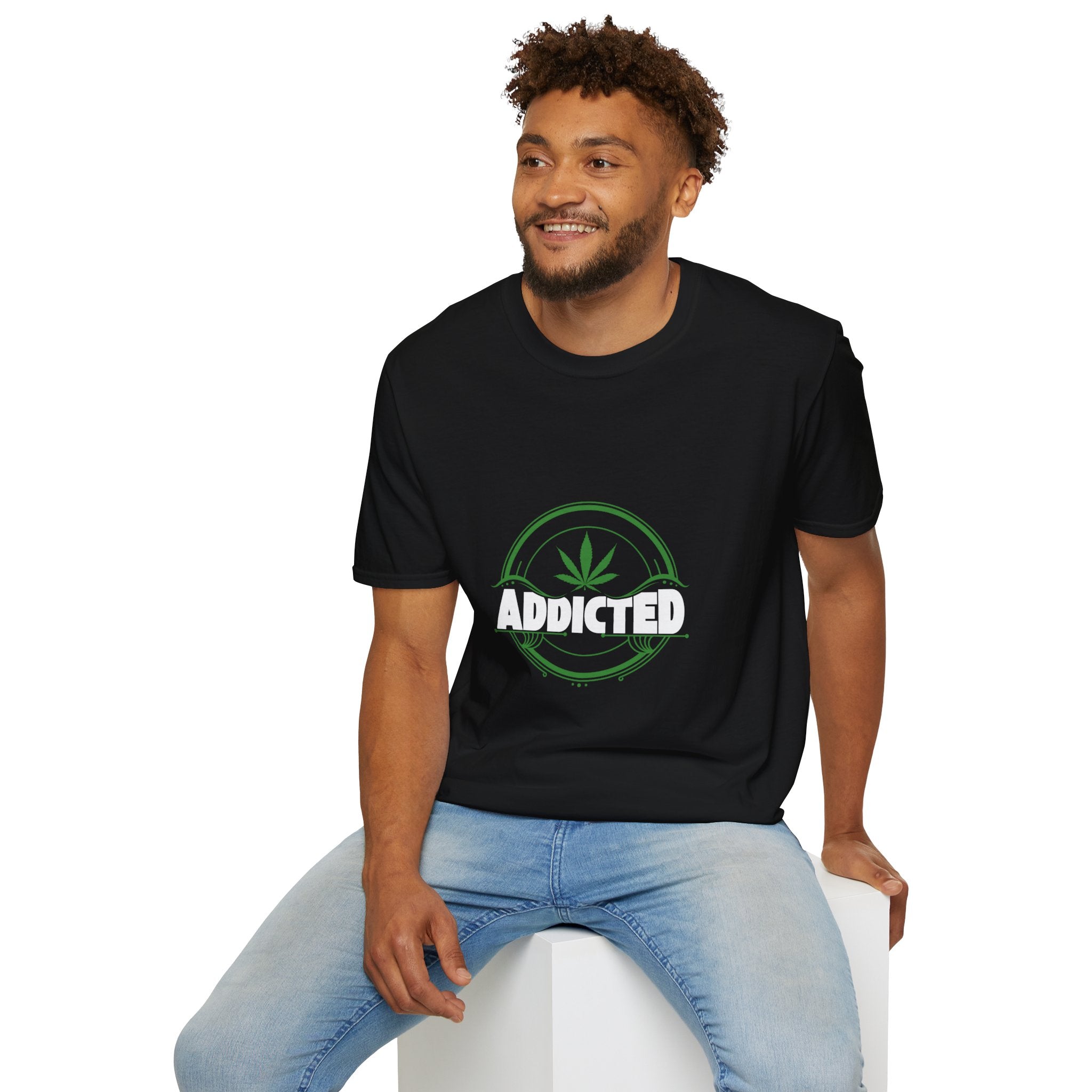 Addicted Text Fit T-Shirt